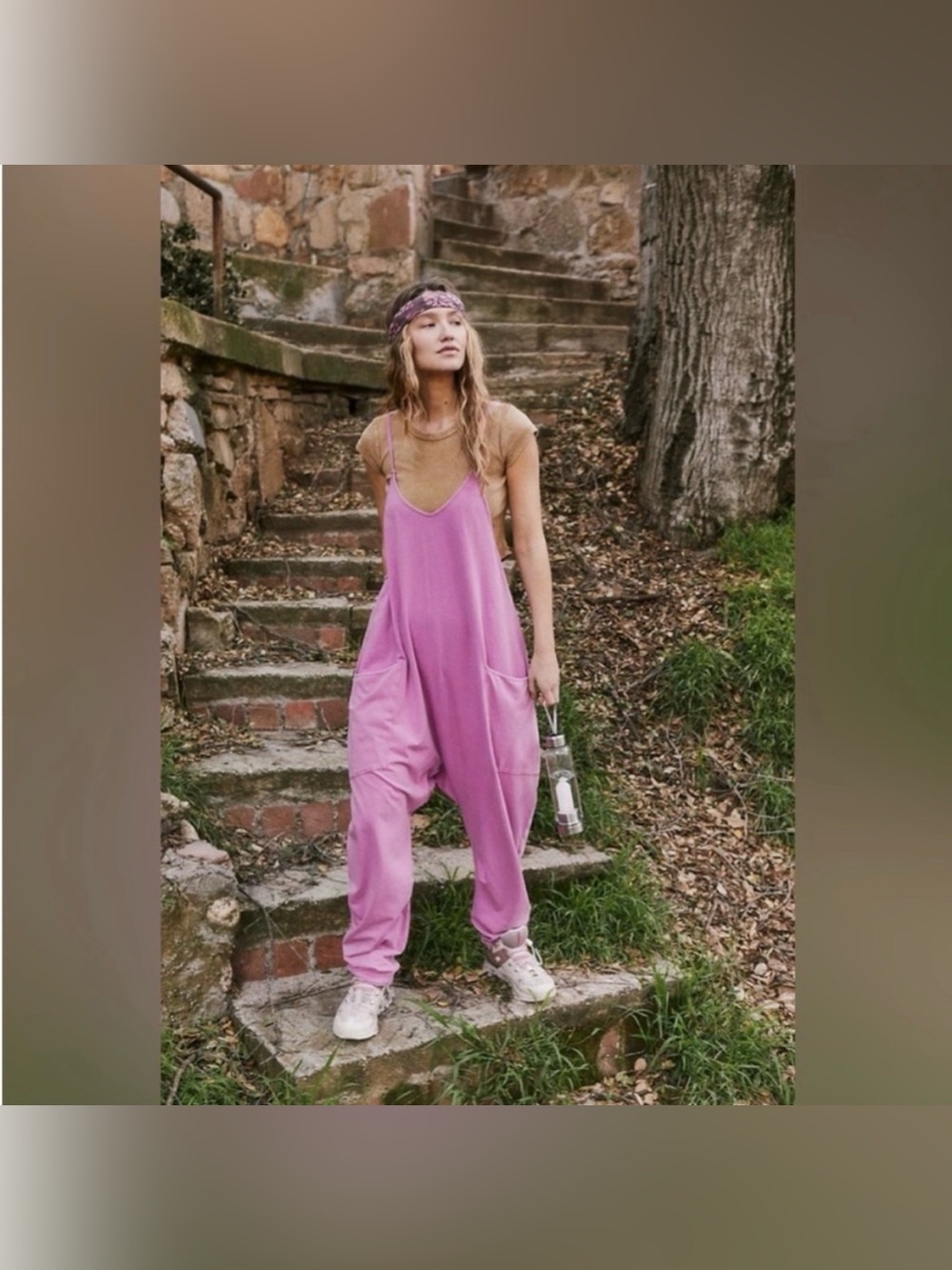 FP Movement by Free People Hot Shot Onesie ~ Raspberry Punch - Picture 2 of 8